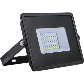 Прожектор светодиодный 2835 SMD 30Вт 6400K IP65  AC220V/50Hz, черный  с матовым стеклом , LL-920