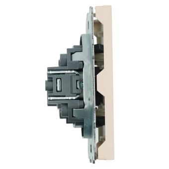 Розетка TV антенна С/У Кашемир Эмили