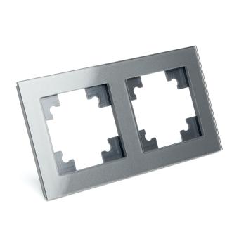 Рамка 2-я стекло Графит Катрин