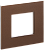 Рамка 1-м Металл шоколад Skandy