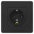 Розетка 1-м 16А С/У З/К Антрацит Blanca