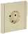 Розетка 1-м 16А С/У З/К винтовое крепление Ваниль Forte&Piano
