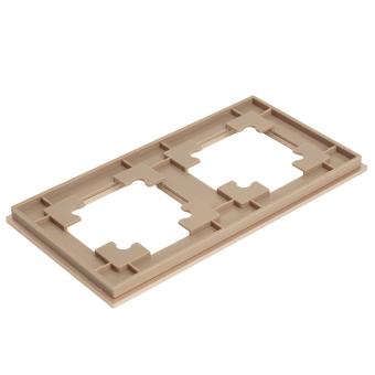 Рамка 2-я металл Шампань Катрин