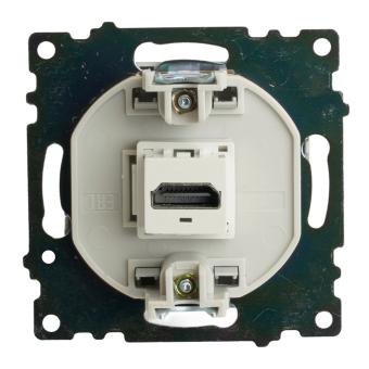Розетка HDMI Серебро Катрин