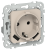 Розетка 1-м 16А С/У З/К со шторками+USB A+А 3,1А Б/К Льняной FLITE