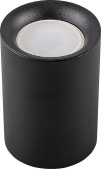 Светильник накладной под лампу GU10 35W, 220V, IP20, цвет черный, корпус металл, 70*70*100 ML174