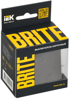 Выключатель карточный 30А С/У Темная Бронза Brite