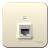 Розетка RJ45 кат.5Е О/У изолирующая пластина Молочный Blanca Розетка RJ45 кат.5Е О/У изолирующая пластина Молочный Blanca