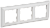Рамка 3-я Арктический Белый/Белый Brite