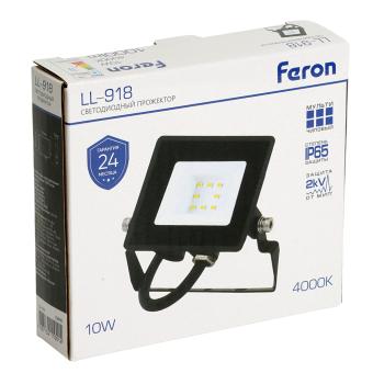 Прожектор сд LL-918  10W 4000K IP65 Feron