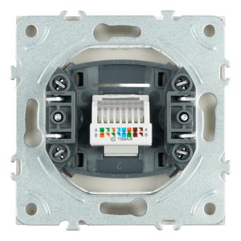 Розетка RJ-45 С/У Кашемир Эмили