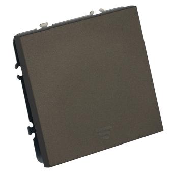 Выключатель 1-кл 10А С/У кнопочный Антрацит Эмили