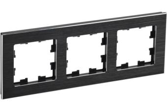 Рамка 3-я Металл Черный Brite