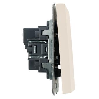 Выключатель 2-кл 10А С/У кнопочный Кашемир Эмили