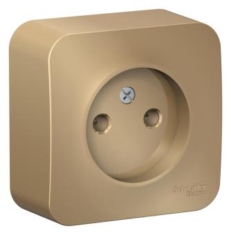 Розетка 1-м 16А О/У изолирующая пластина Титан Blanca