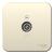 Розетка TV антенна О/У изолирующая пластина Молочный Blanca