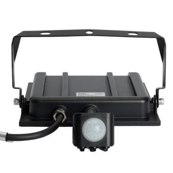 Прожектор светодиодный с датчиком движения 50W 6400K 230V черный IP44, LL-908