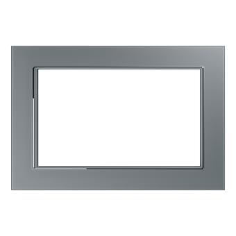 Рамка 2-я без перемычки стекло Серебро Катрин