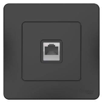 Розетка RJ45 кат.5Е С/У Антрацит Blanca