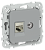 Розетка RJ45+TV кат.5Е STP С/У Серый FLITE