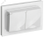 Розетка 2-м 16А С/У З/К c крышками IP44 в сборе Белый Brite Розетка 2-м 16А С/У З/К c крышками IP44 в сборе Белый Brite