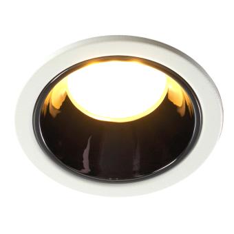 Светильник встраиваемый  DL3102 потолочный MR16 G5.3 белый + черный хром Feron