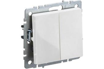 Выключатель 2-кл 10А Белый Brite