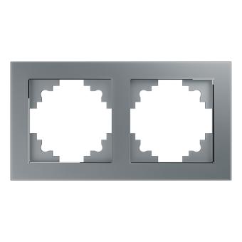 Рамка 2-я стекло Серебро Катрин