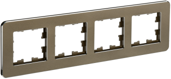 Рамка 4-я Металл Латунь Brite