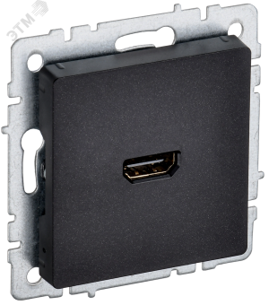 Розетка HDMI С/У Черный Brite