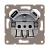 Розетка 1-м 16А С/У З/К USB A+C 5V/4A DA Donel