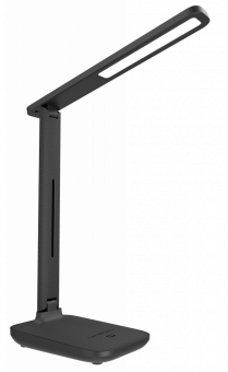 Настольный светодиодный светильник NL-44 6W Черный, пластик под текстуру кожи
