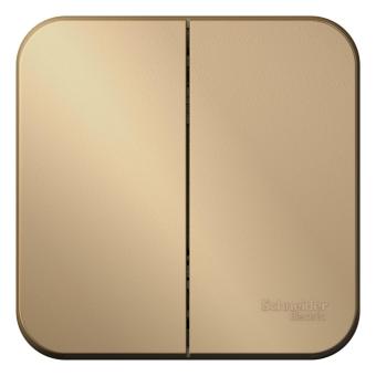 Выключатель 2-кл 10А О/У изолирующая пластина Титан Blanca