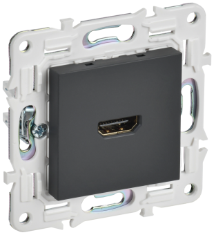 Розетка HDMI С/У Графит Skandy