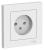 Розетка 1-м 16А С/У в сборе с рамкой Лотос AtlasDesign