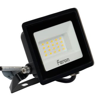 Прожектор светодиодный 2835 SMD 30W 4000K IP65 AC220V/50Hz, черный, LL-920