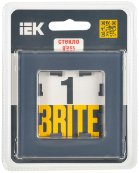 Рамка 1-я Стекло Маренго матовый Brite