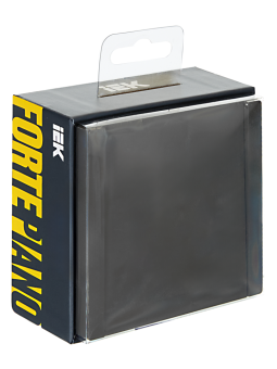 Выключатель 1-кл 10А С/У Серый Forte&Piano