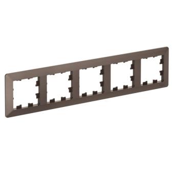 Рамка 5-я, Мокко/дымчатый черный AtlasDesign Air Systeme Electric