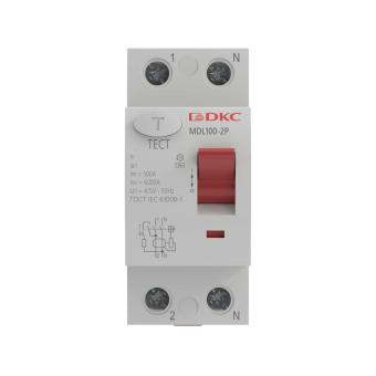 УЗО 2P 40A 100mA ВДТ MAX MDL100 тип АС DKC YON max