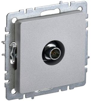 Розетка TV антенна С/У оконечная Алюминий Brite