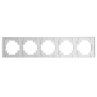 Рамка 5-я стекло Белый матовый Катрин