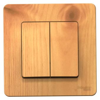 Выключатель 2-кл 10А С/У Ясень Blanca