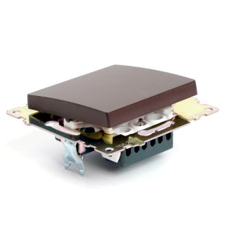 Выключатель 1-кл 10А С/У Шоколад Катрин