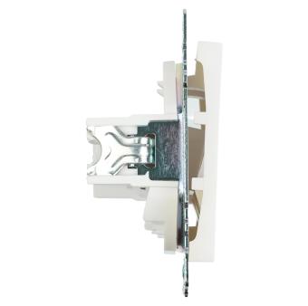 Розетка RJ-45 С/У Белый Катрин