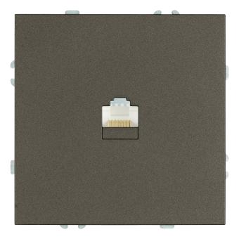 Розетка RJ-45 С/У Антрацит Эмили