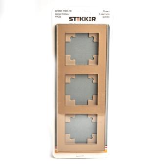 Рамка 3-я стекло Золото Катрин