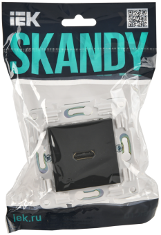 Розетка HDMI С/У Графит Skandy