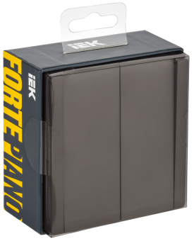 Переключатель 2-кл 10А С/У перекрестный Серый Forte&Piano