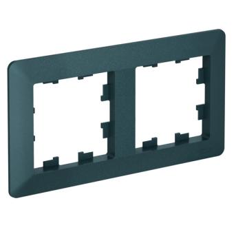 Рамка 2-я, Изумруд/дымчатый черный AtlasDesign Air Systeme Electric